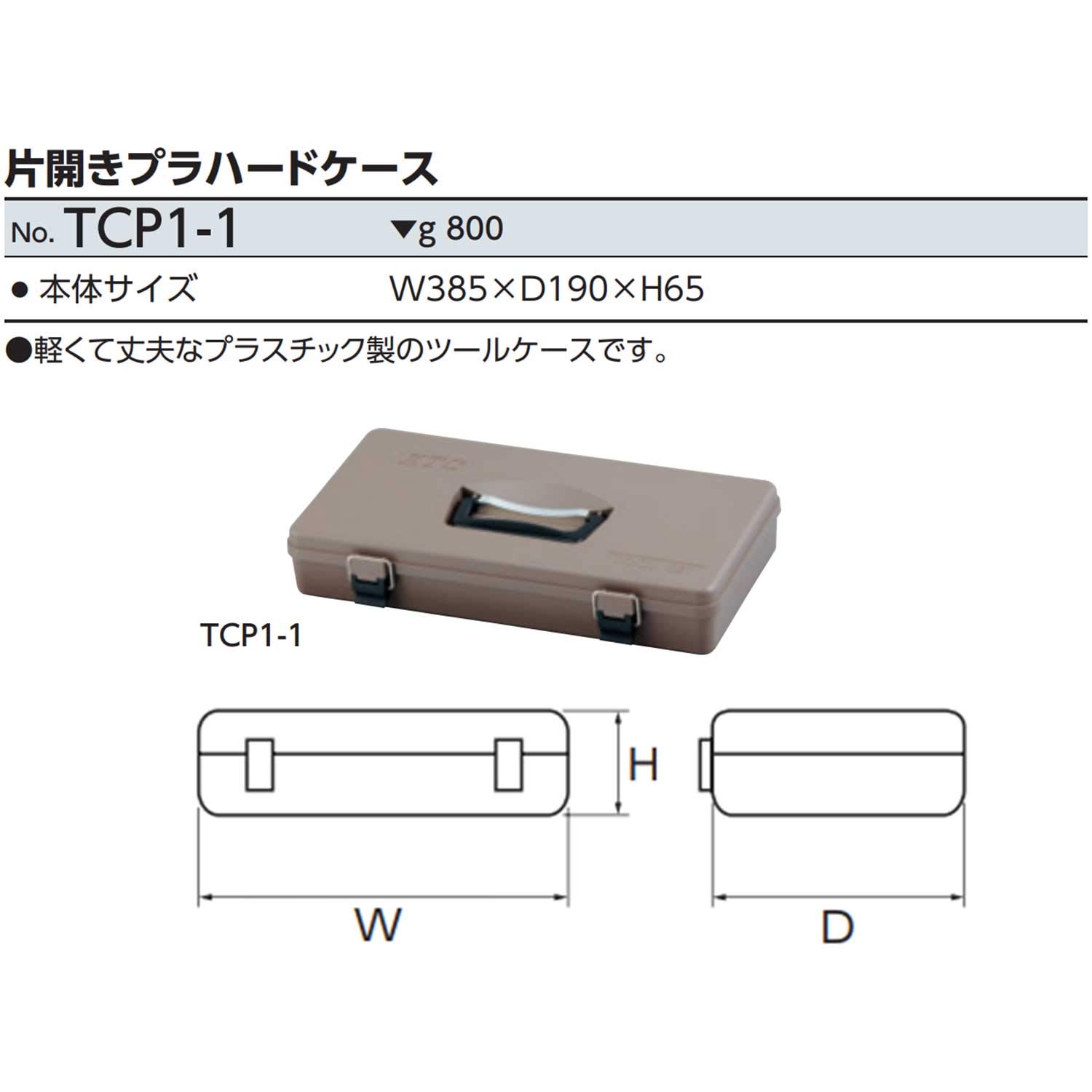 Amazon | 京都機械工具(KTC) 片開きプラハードケース TCP1-1 | パーツ